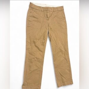 LOFT Tan Straight-Leg Pants